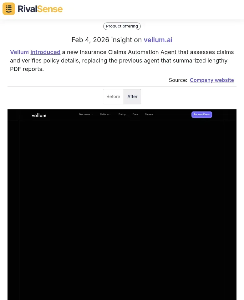 Vellum product update