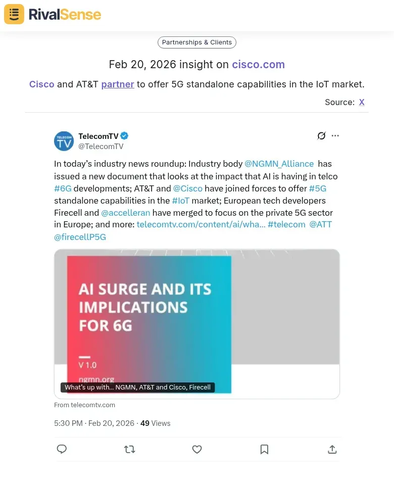 Cisco and AT&T partnership insight