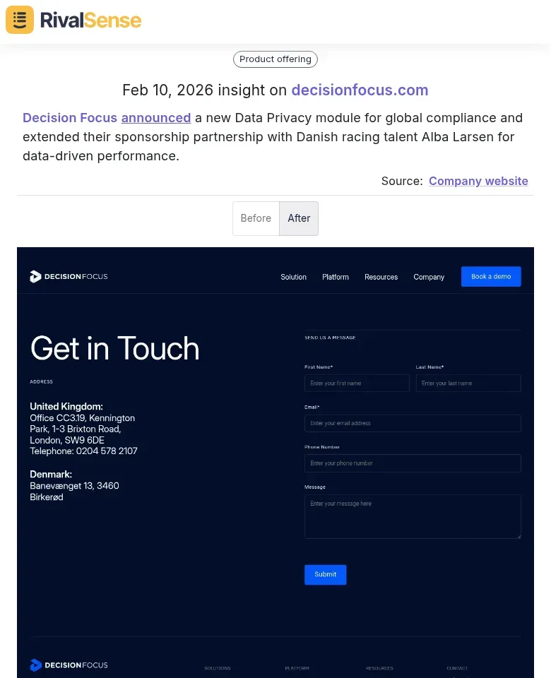 Decision Focus insight