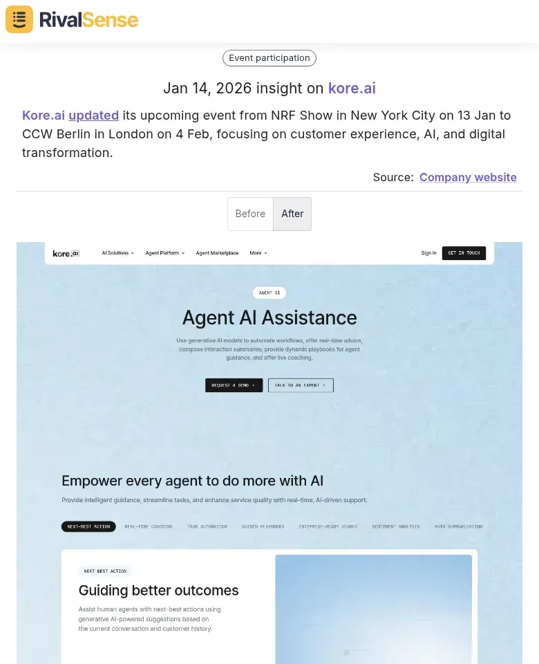 Kore.ai Event Update