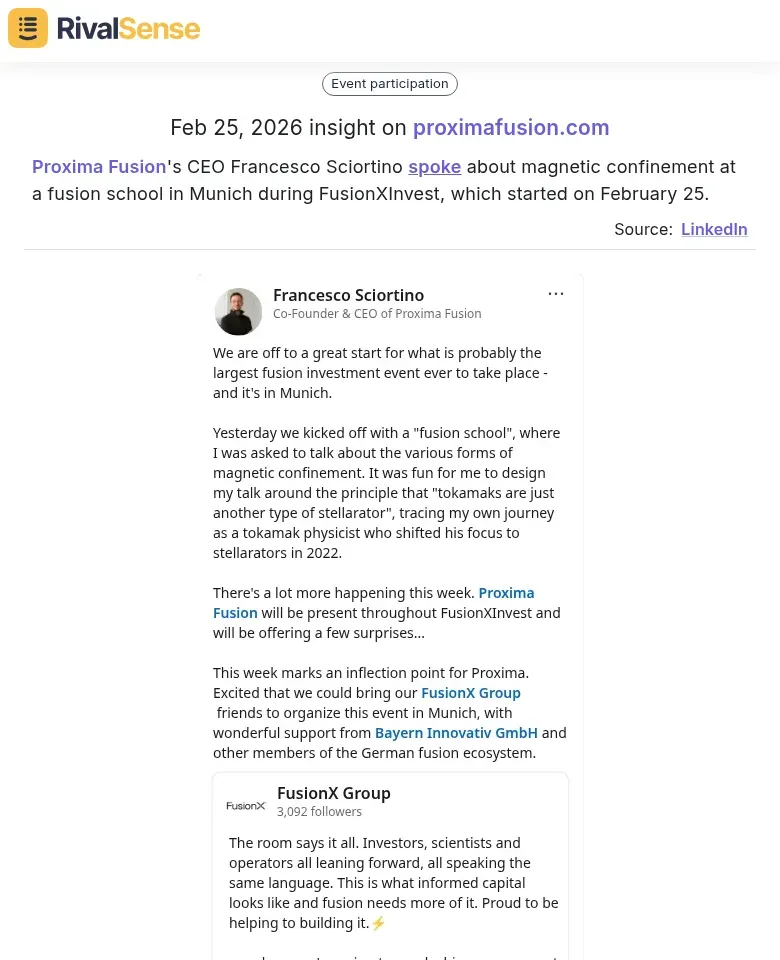 Proxima Fusion CEO Speaking at Fusion School