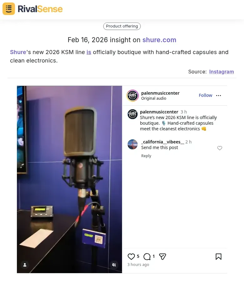 Shure Product Launch