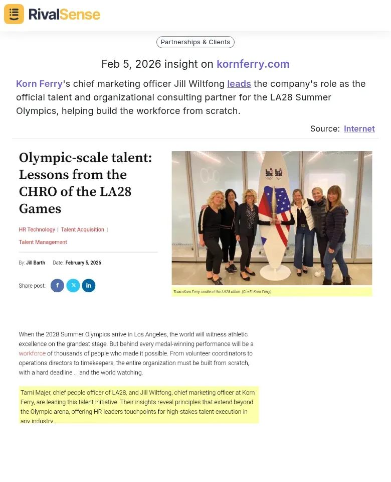 Korn Ferry Olympics Partnership