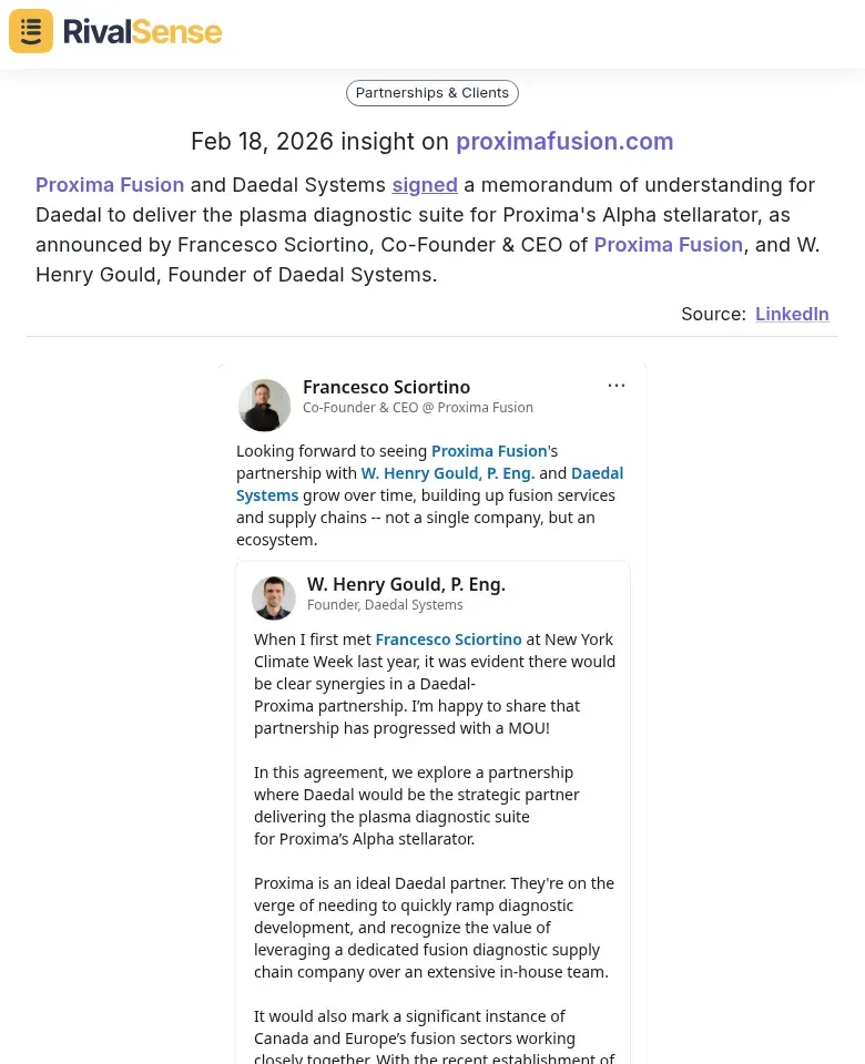 Partnership announcement image