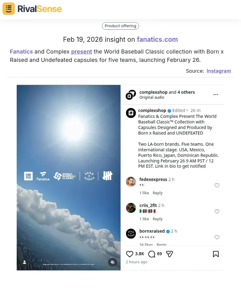 Fanatics Complex Collection