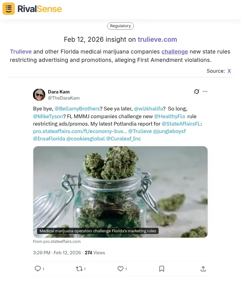 Trulieve legal challenge insight