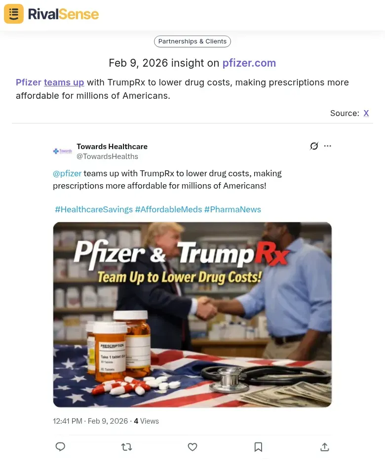 Pfizer and TrumpRx partnership