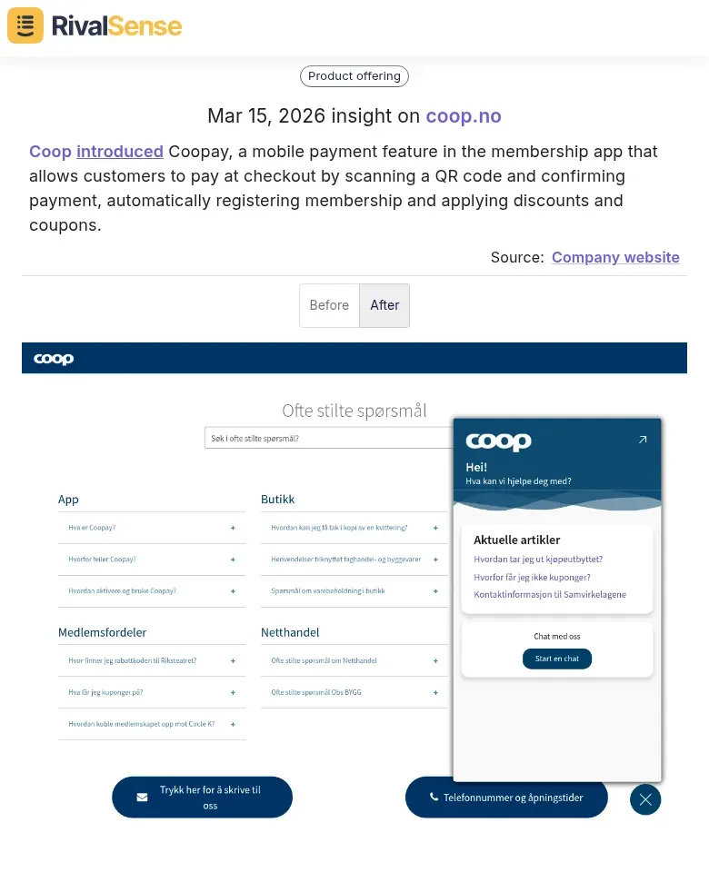 Coop feature launch insight