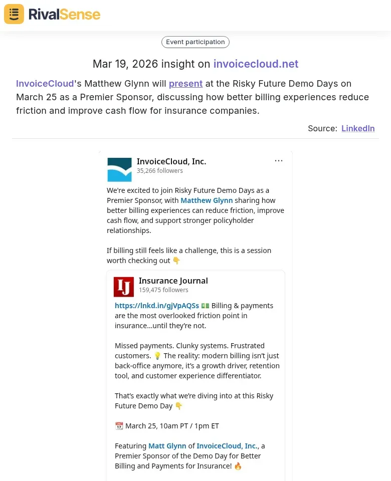 InvoiceCloud presentation at Risky Future Demo Days