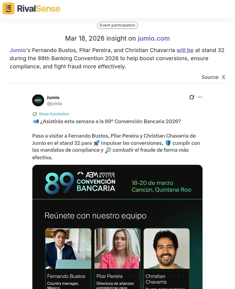 Jumio's team at Banking Convention 2026 booth stand 32