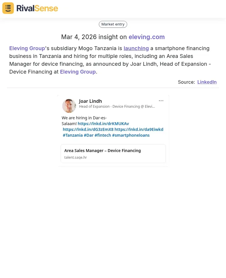 Eleving Group Insight