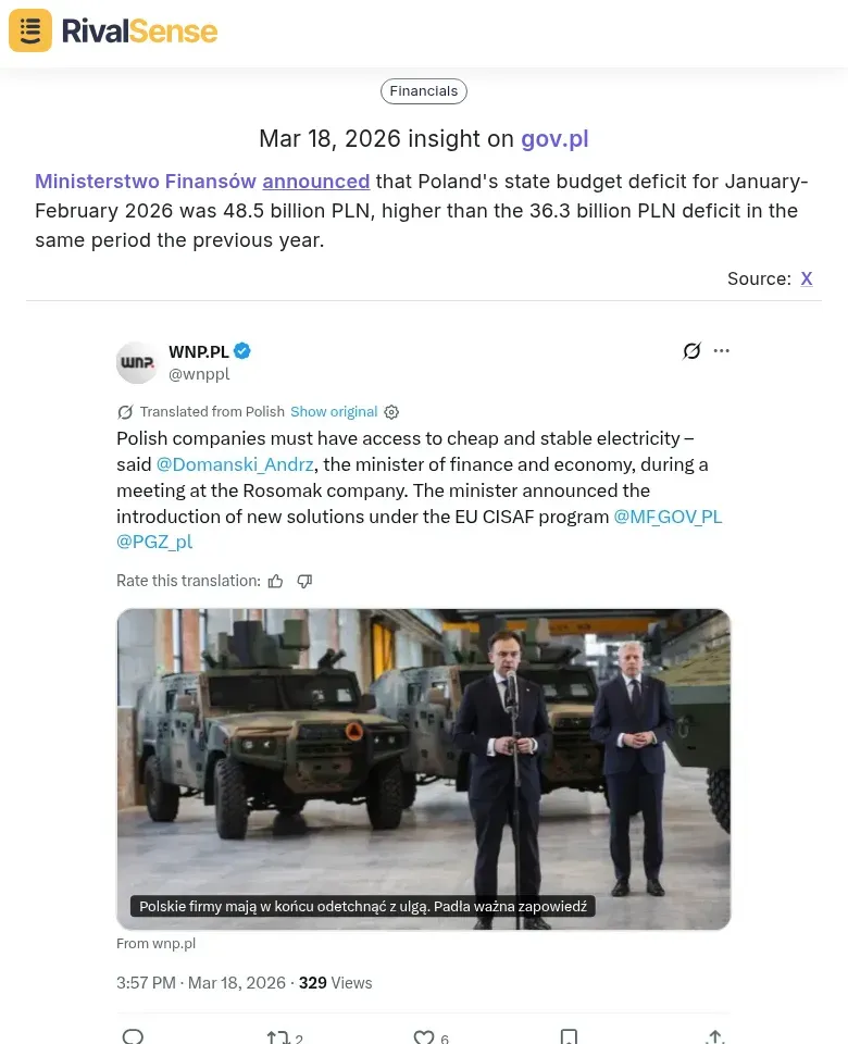 Poland Budget Deficit