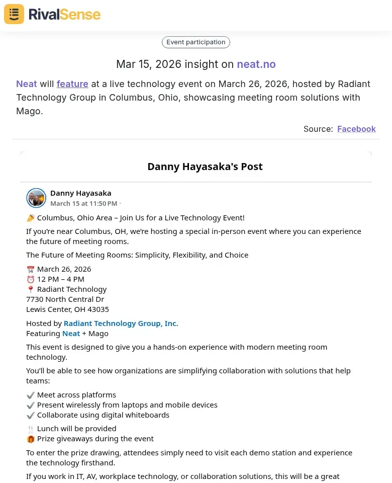 Neat and Mago Partnership