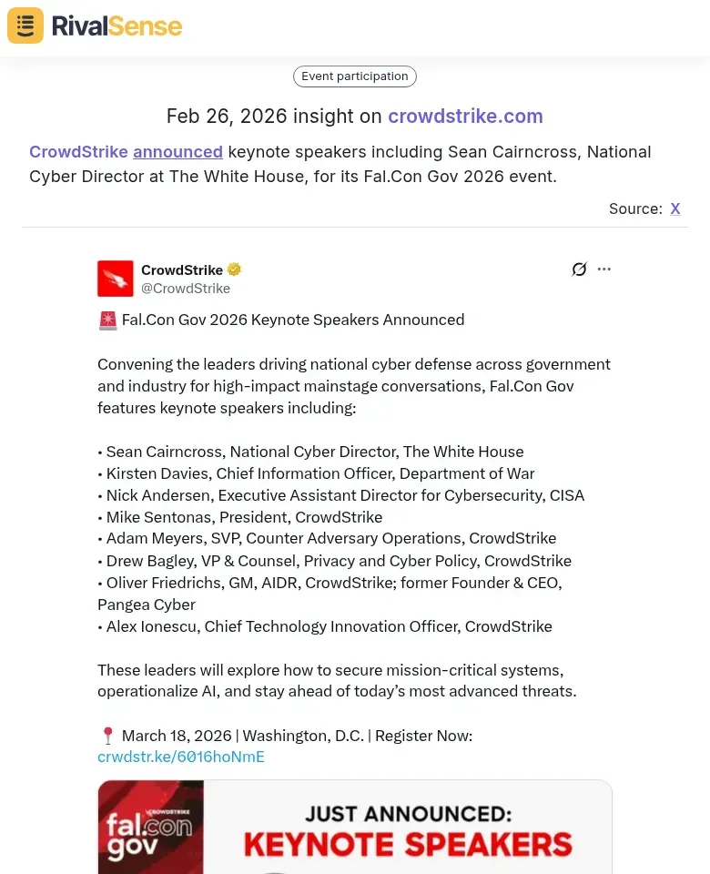 CrowdStrike event keynote