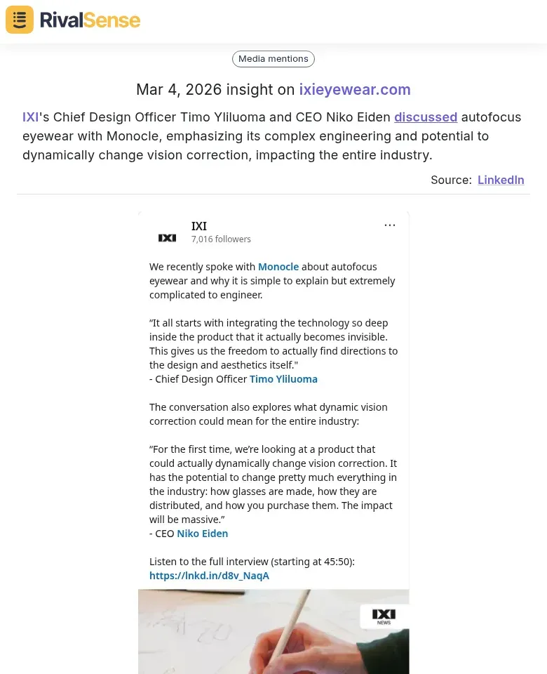 IXI Autofocus Eyewear Discussion