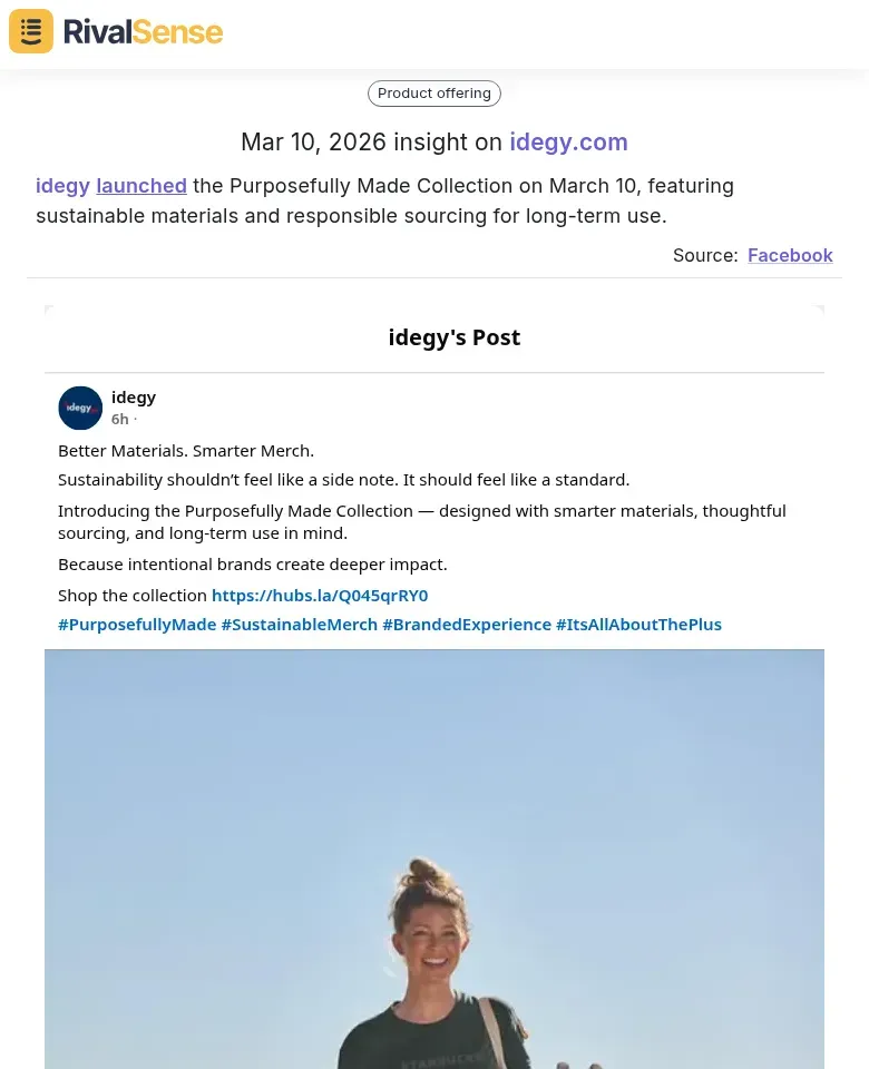 idegy Purposefully Made Collection launch