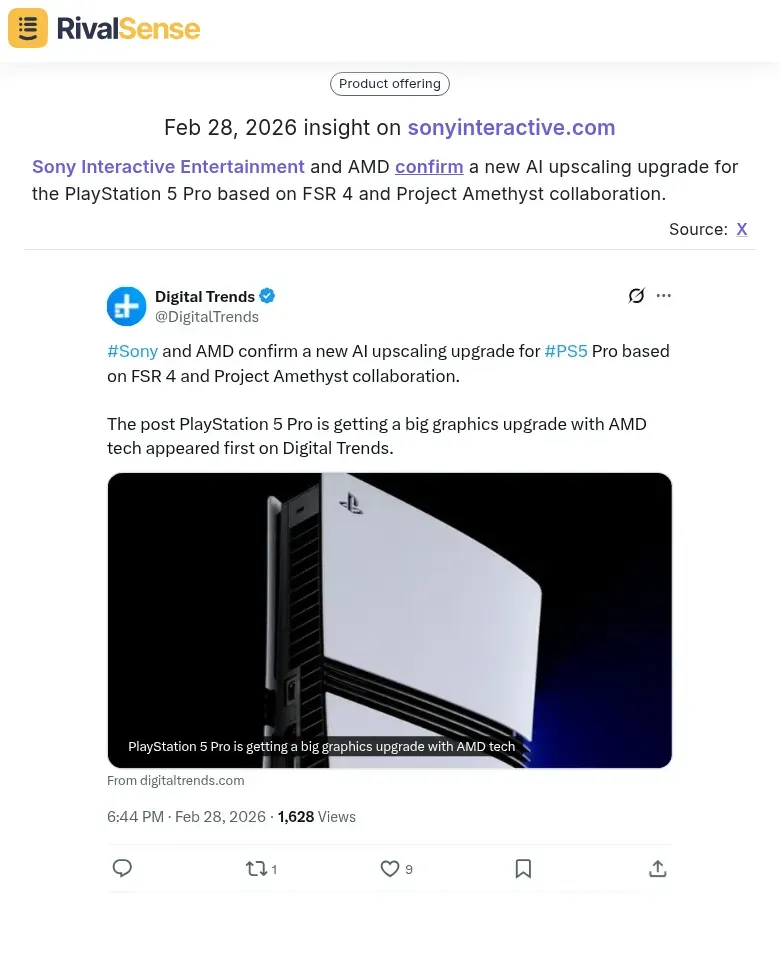 Sony-AMD AI Upscaling