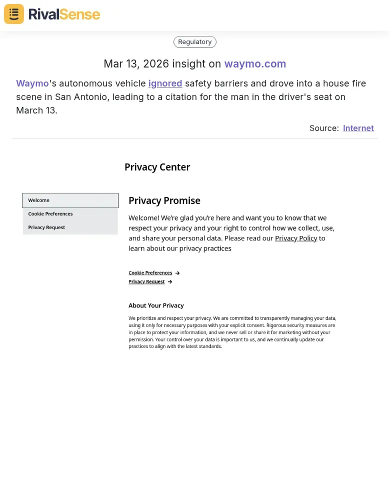Waymo Autonomous Vehicle Incident