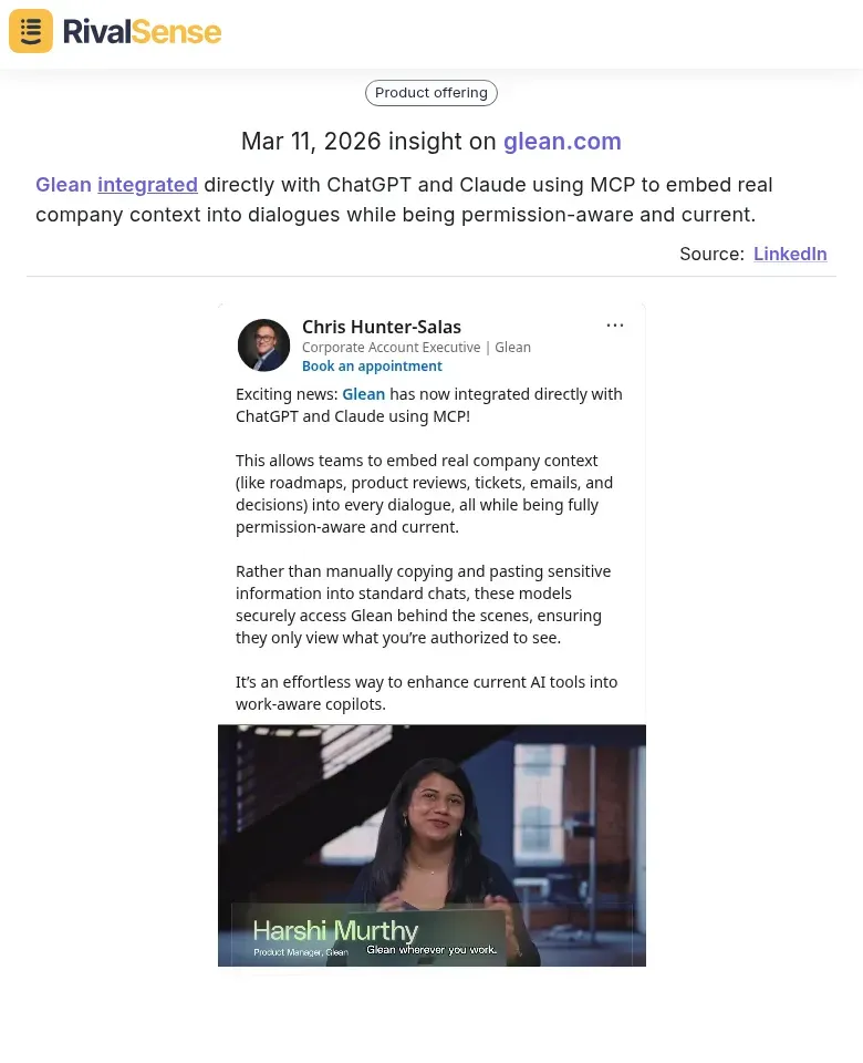 Glean AI Integration