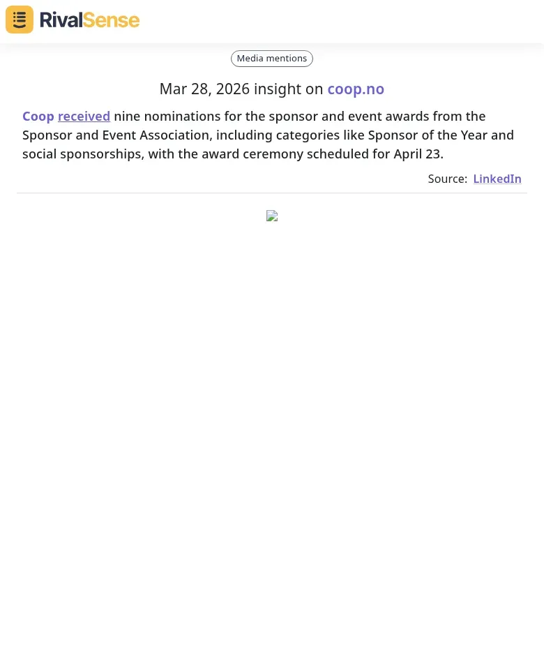 Coop Award Nominations