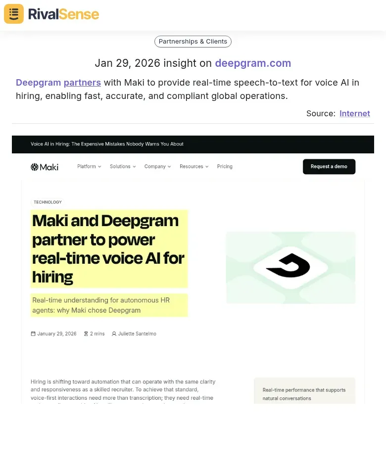 Deepgram Partnership