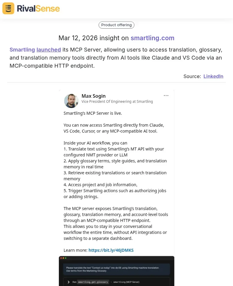 Smartling MCP Server