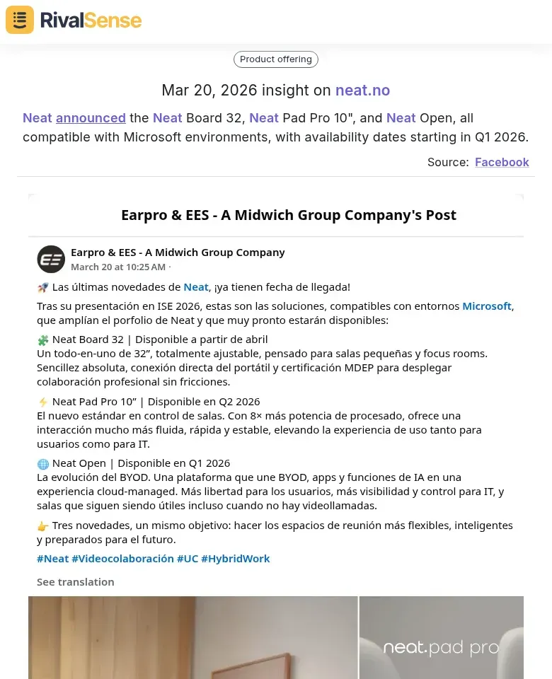 Neat products compatible with Microsoft