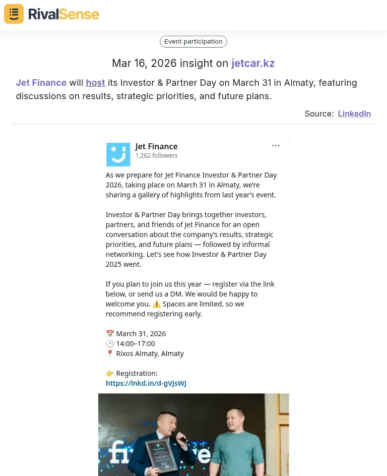 Jet Finance Investor Day