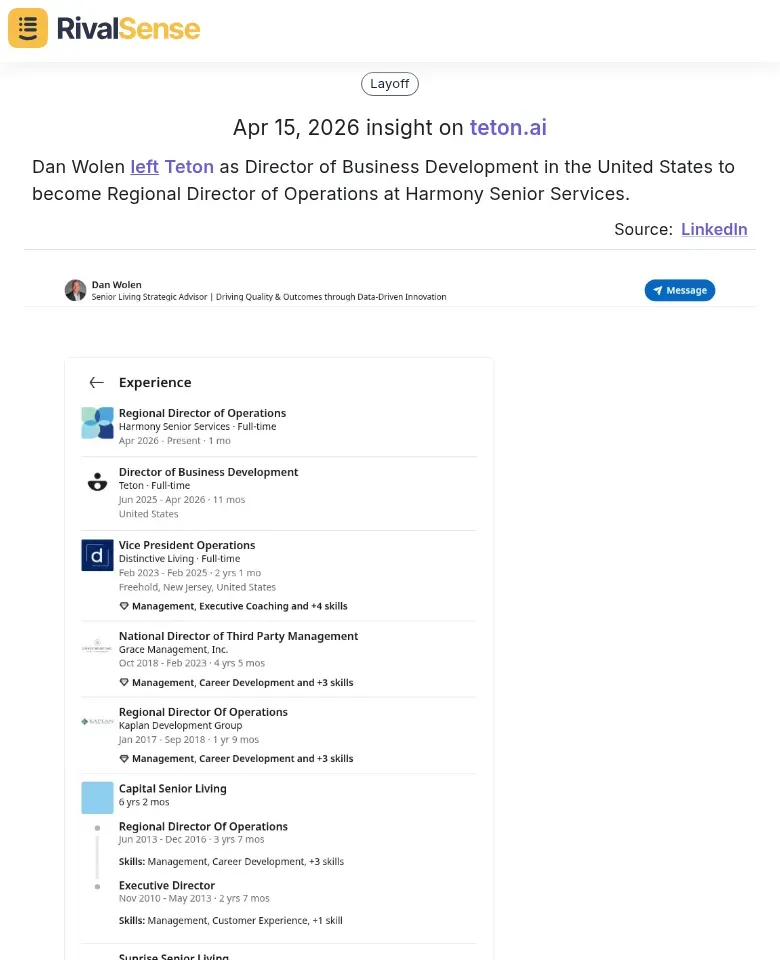 Personnel Change Insight