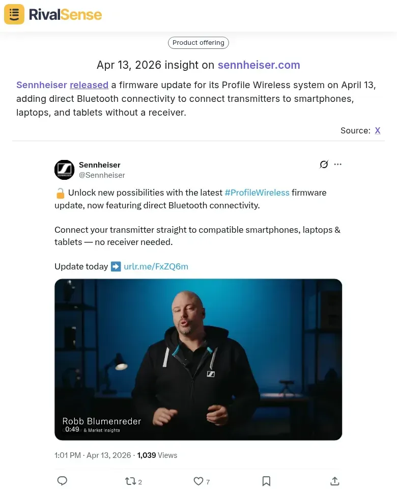 Sennheiser firmware update