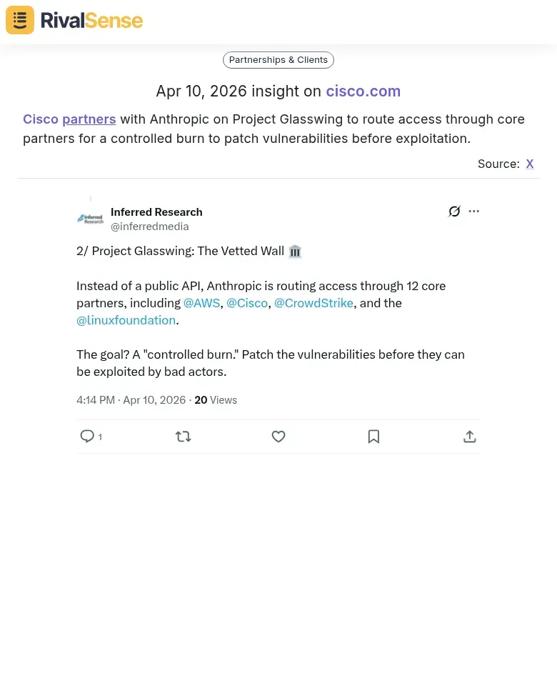Cisco partners with Anthropic
