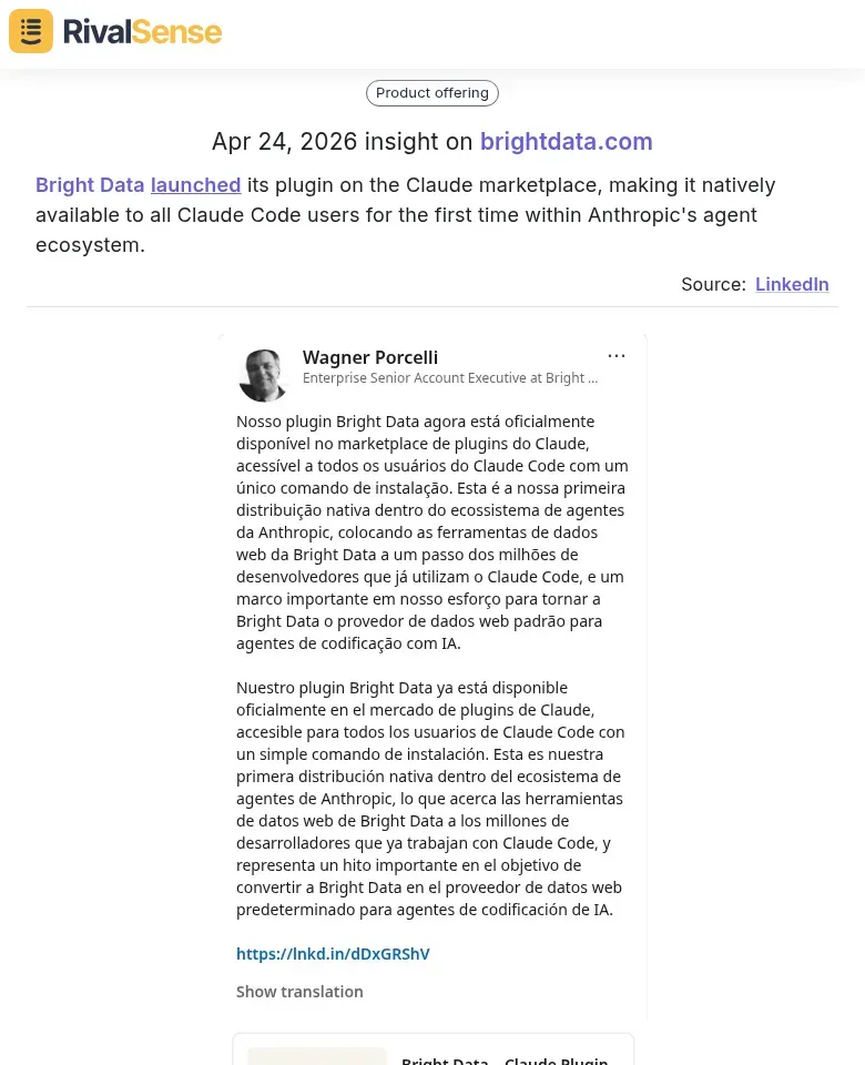 Bright Data Claude marketplace plugin