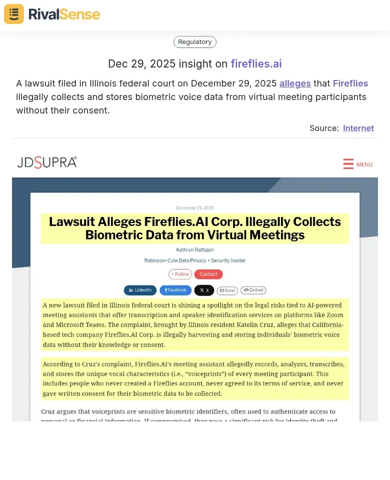 Fireflies Lawsuit Alert