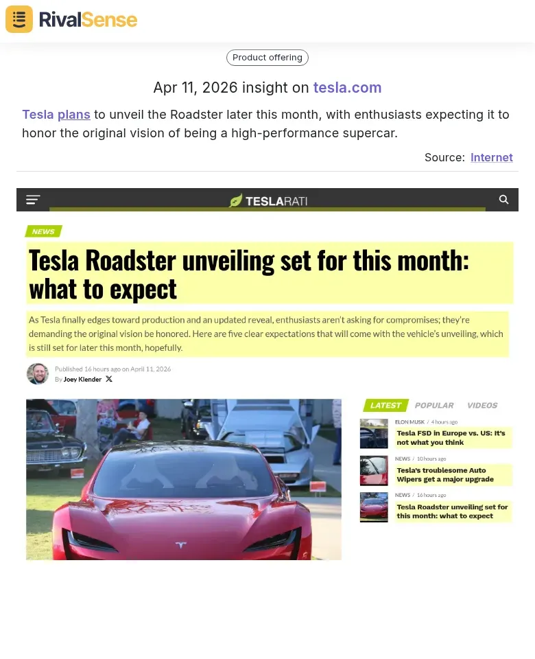 Tesla Roadster Unveiling