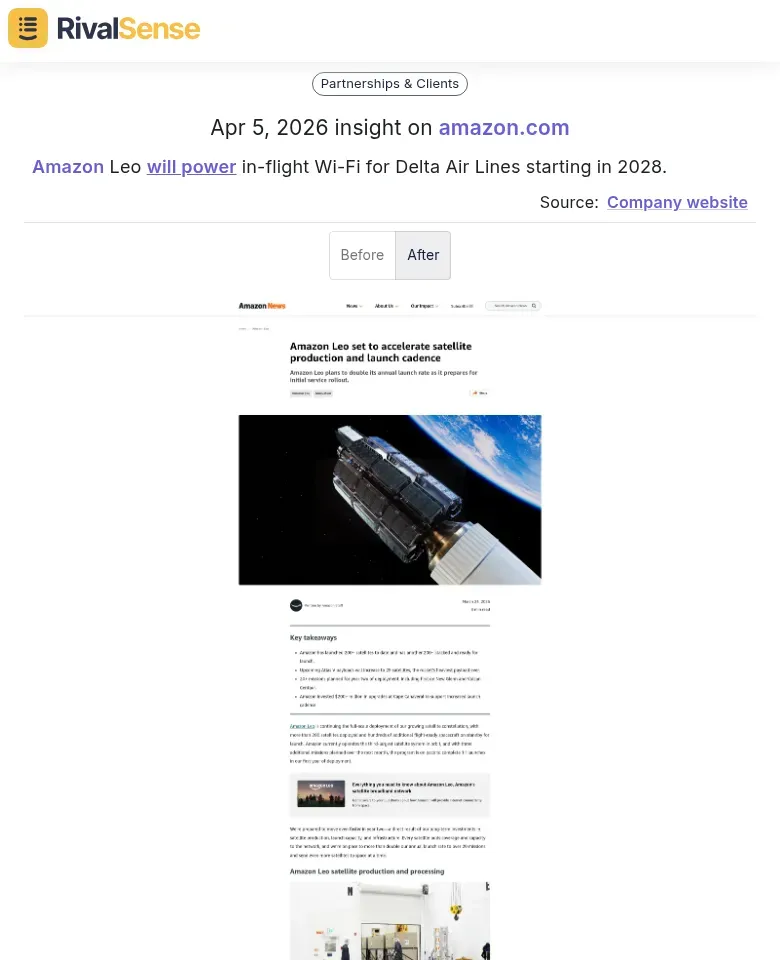Amazon Leo Delta Partnership