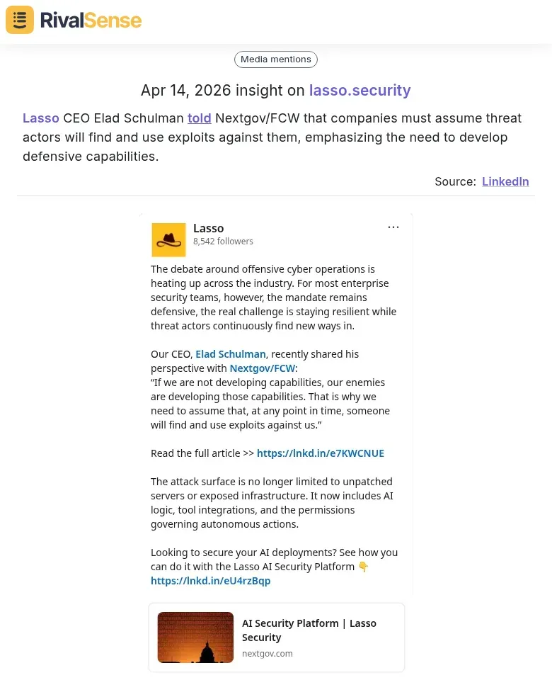 Lasso CEO on security threats