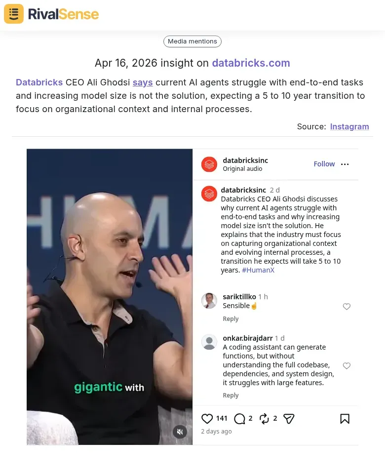 Databricks CEO Ali Ghodsi on AI agents