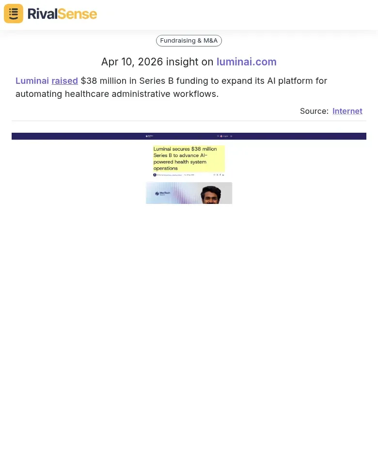 Luminai Series B Funding