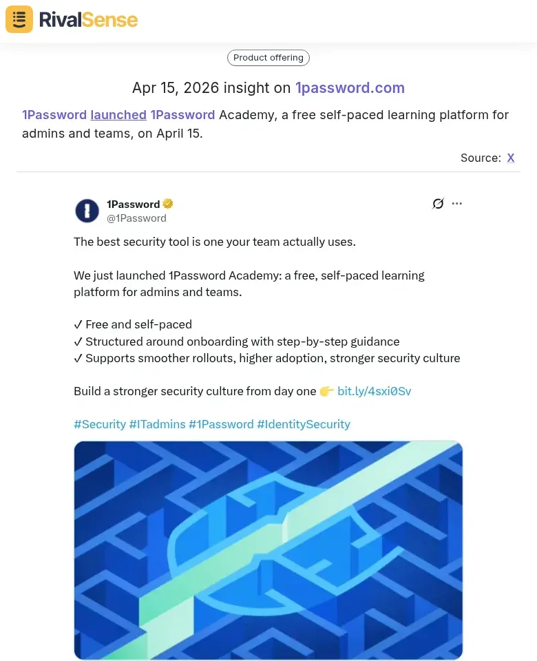 1Password Academy Launch