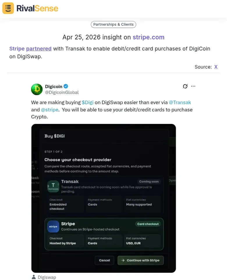 Stripe and Transak partnership