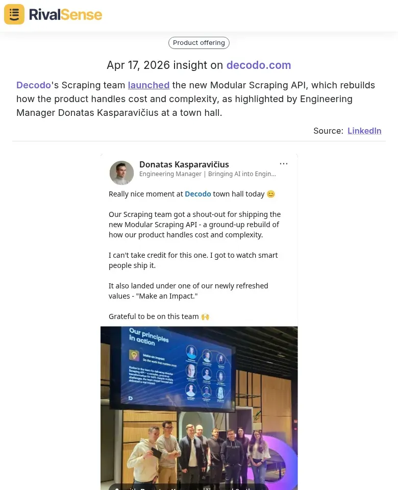 Decodo's Scraping API Launch