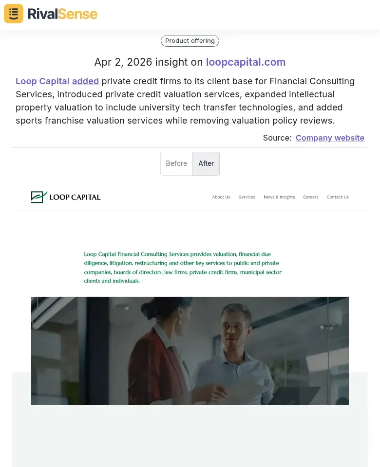 Loop Capital Service Expansion