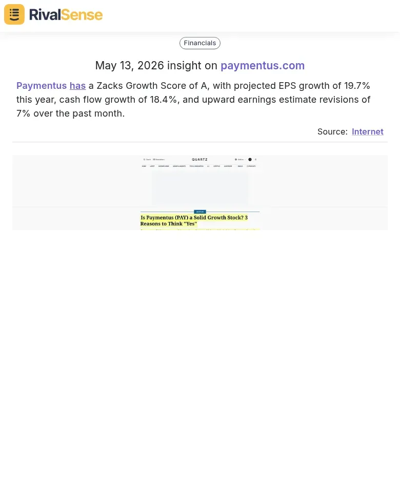 Paymentus financial health