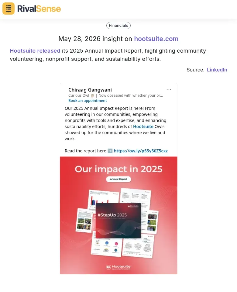 Hootsuite impact report