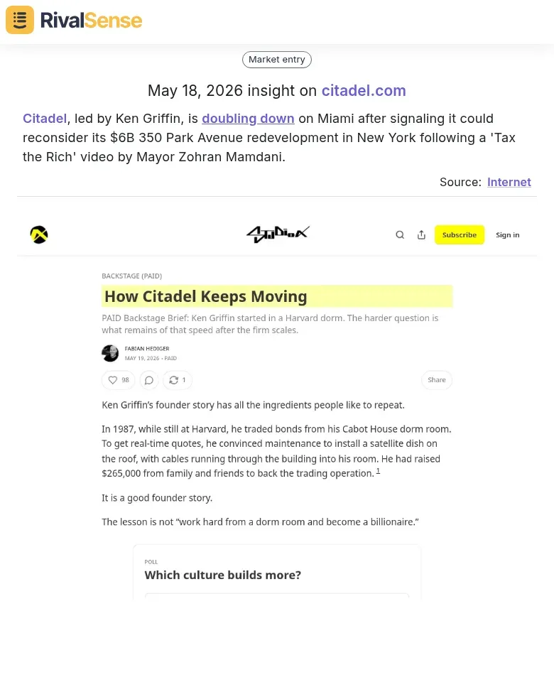 Citadel Miami signal