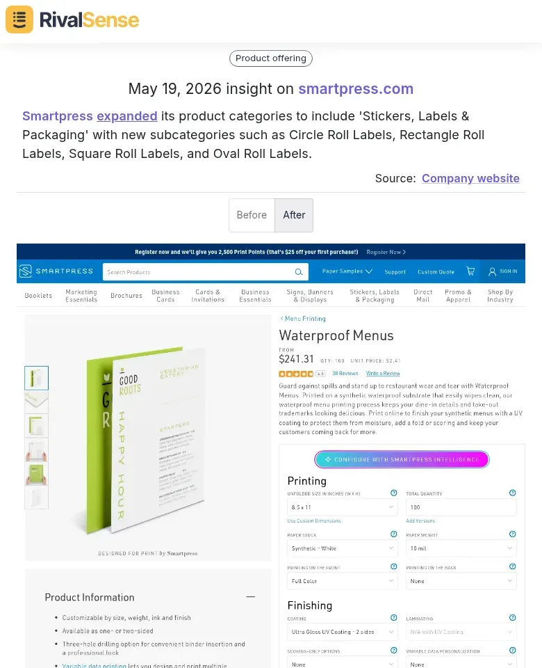 Smartpress label expansion insight