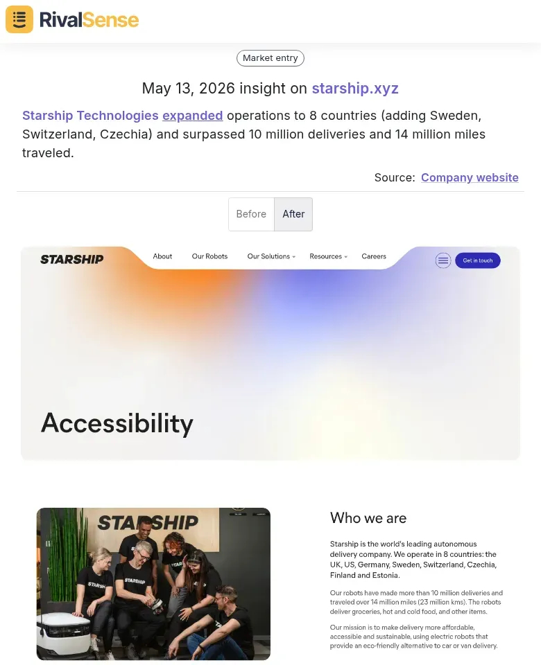 Starship Technologies expansion