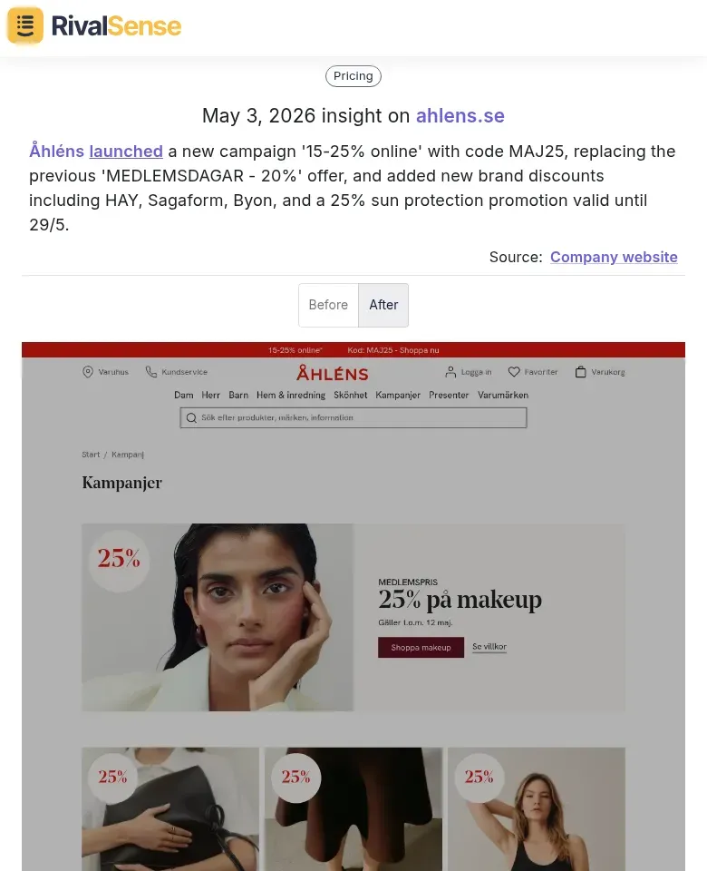 Åhléns campaign
