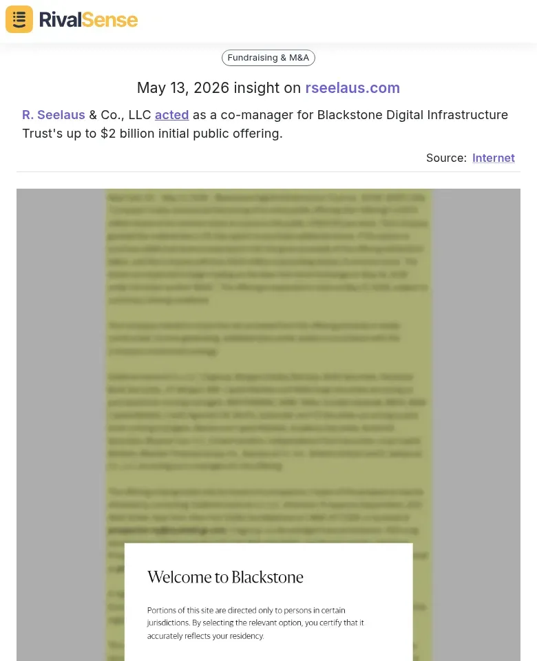 R. Seelaus & Co. co-manager IPO insight