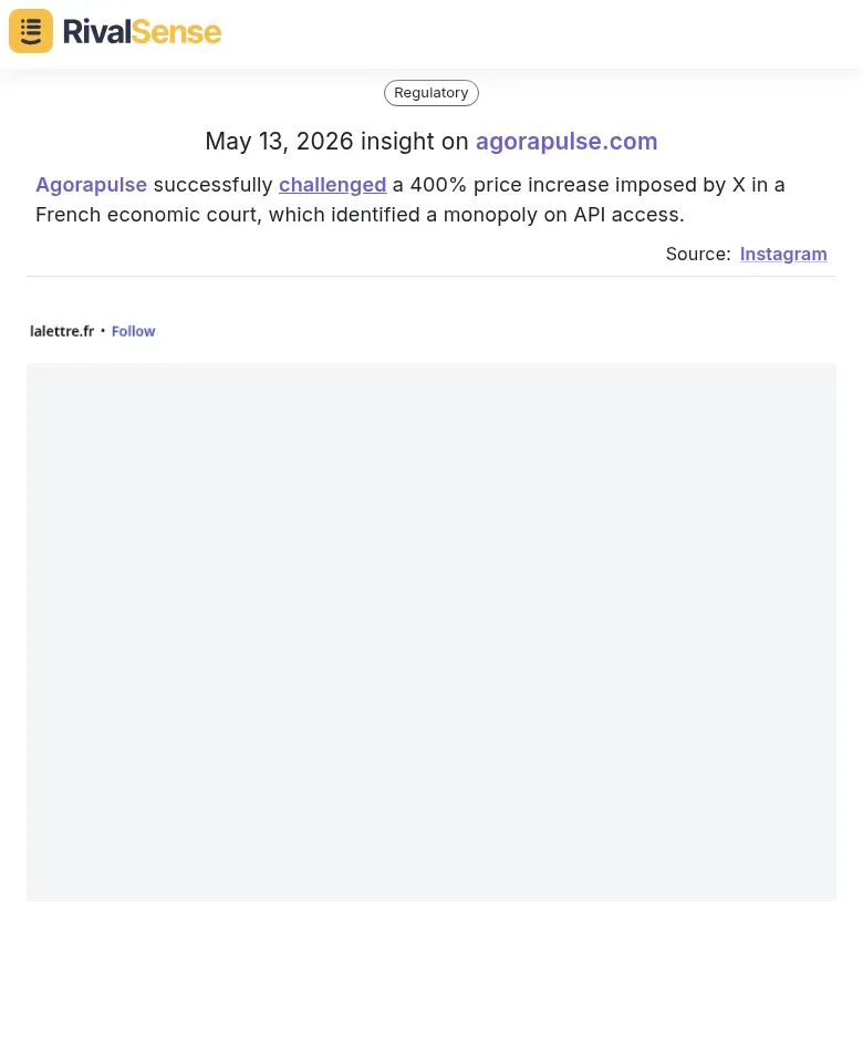 Agorapulse legal win